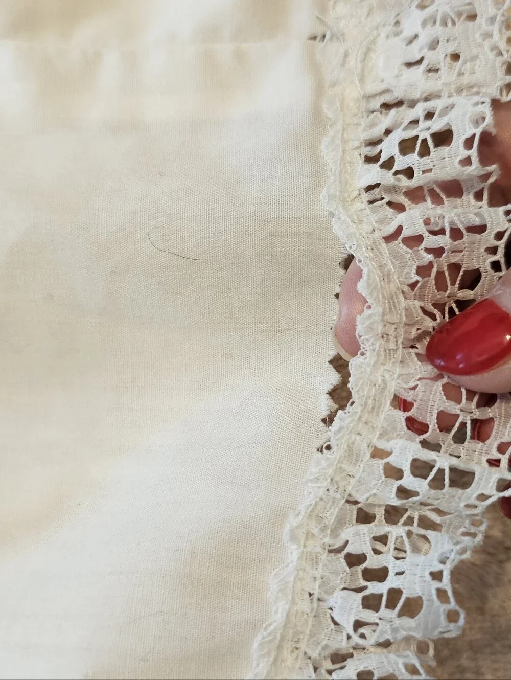 Antique Victorian Baby Christening Gown Dress White Cotton Pintuck Lace Baptism